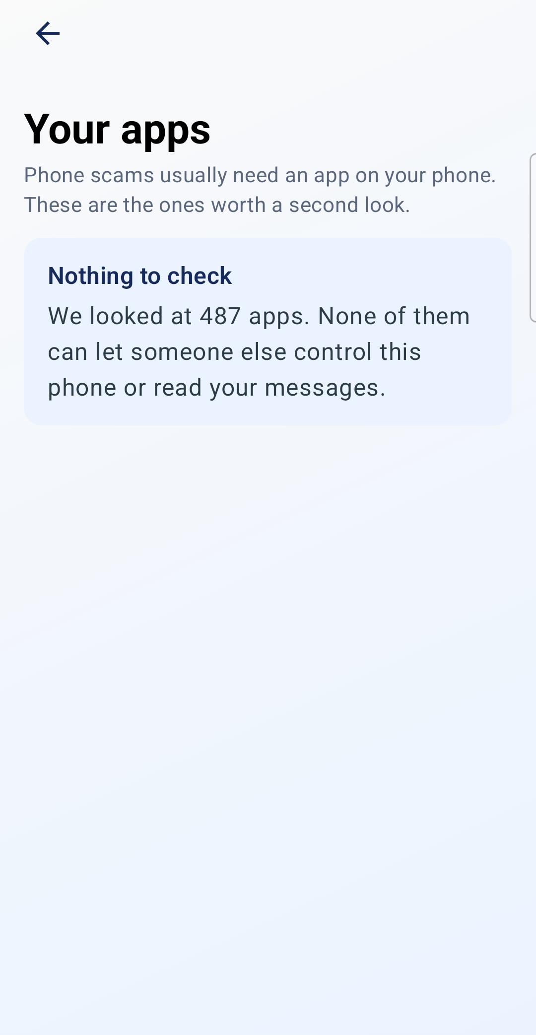 Applejack apps check, which flags installed apps that could let someone else control the phone